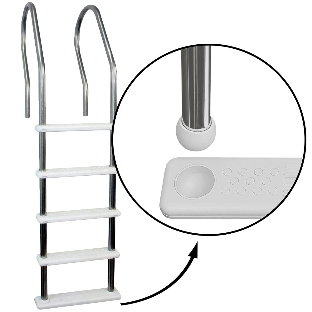 Aqua Select® Hi-Rise Reverse Bend Stainless Steel In Pool Ladders