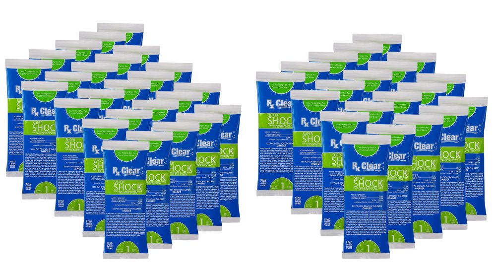 Rx Clear&reg; Super Shock Swimming Pool Chlorine Shock (Various Quantities)