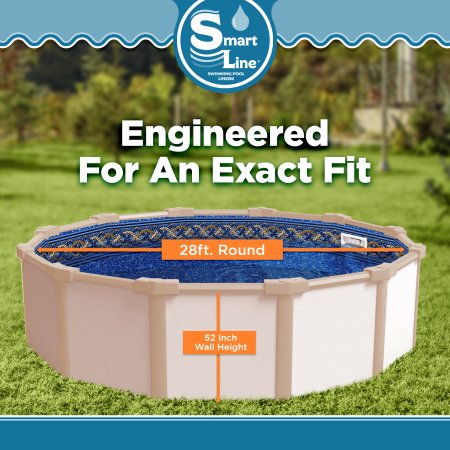 SmartLine&reg; 28' Round Mystri Gold Unibead Liner - 52" H, 25 Gauge