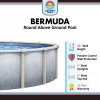 Lake Effect Pools® 27' Round Bermuda Aboveground Pool