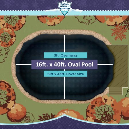 Buffalo Blizzard&reg; Mesh Winter Cover - Oval Pools