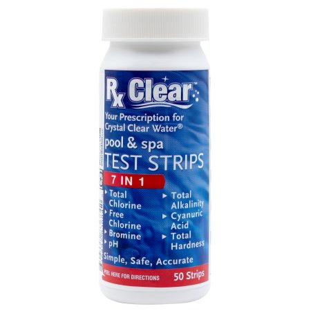 Rx Clear&reg; 7-in-1 Pool Test Strips - 50 Count