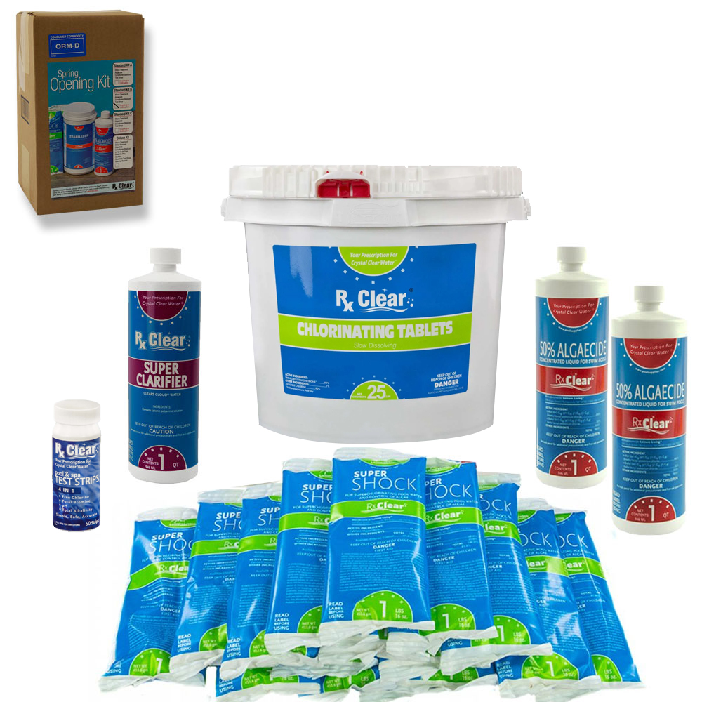 Rx Clear® Chemical Pool Maintenance Kit (Includes FREE Opening Kit)