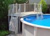 VinylWorks Resin Above Ground Pool Deck Kit w/ Steps - Taupe (Various Sizes)