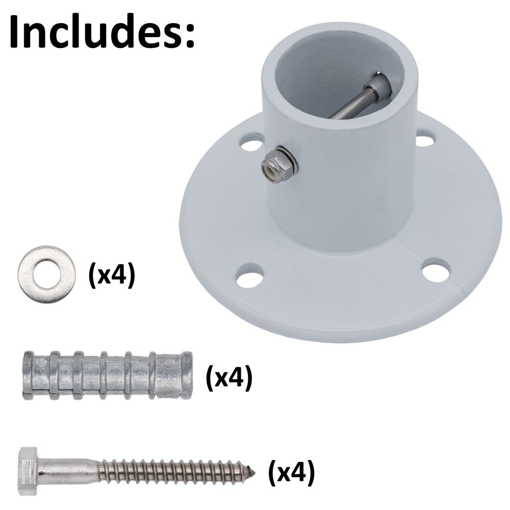 Aqua Select® Aluminum Slide Deck Flange w/ Flange Bolt (Various Options)