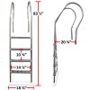 Aqua Select® Hi-Rise Reverse Bend Stainless Steel In Pool Ladders