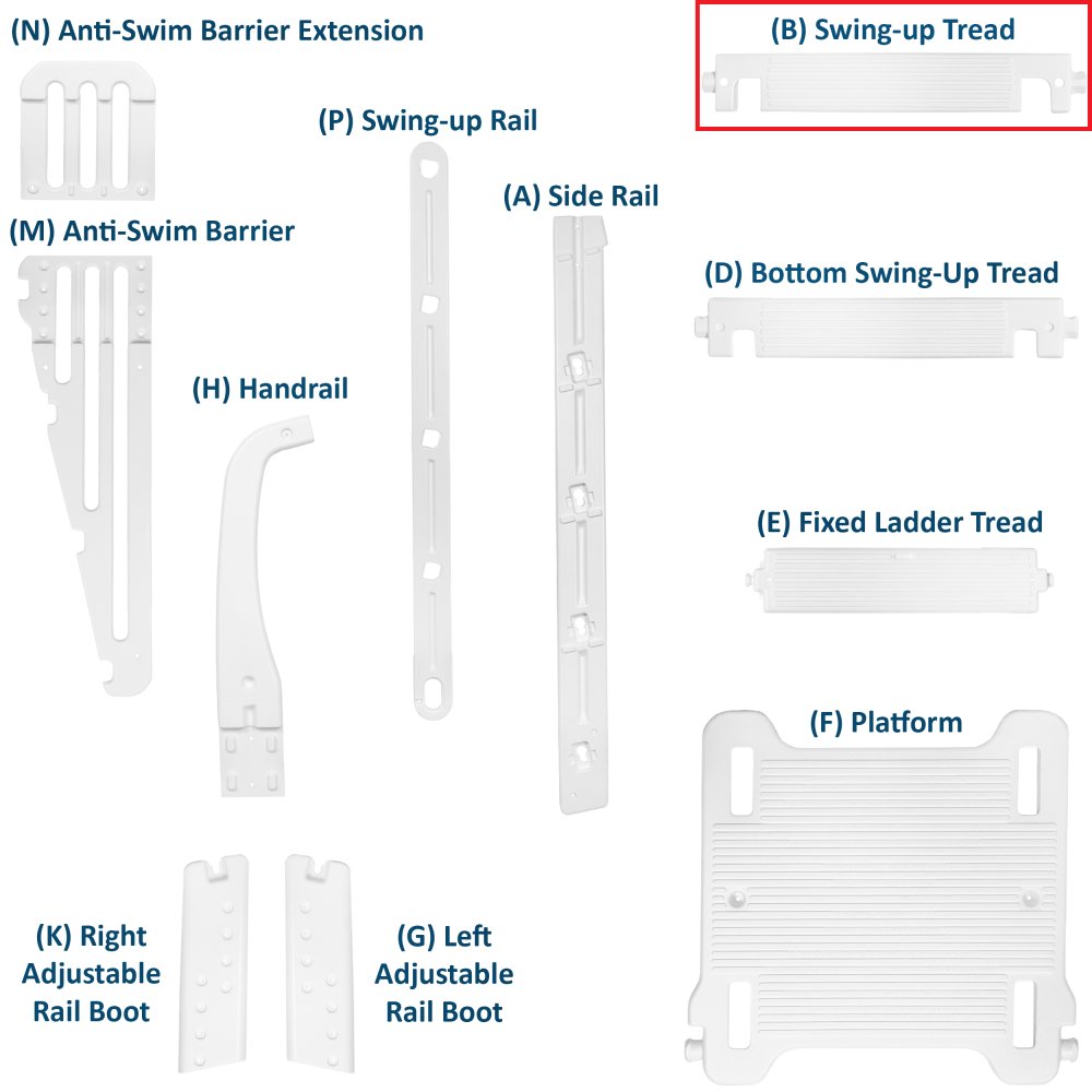 Aqua Select® A-Frame Swing Up & Lock Ladder Replacement Parts
