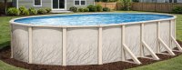 Lake Effect Pools&reg; Meadows Reprieve 18' x 33' Oval Above Ground Pool Kit