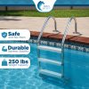 Aqua Select® Inground Stainless Steel Swimming Pool Ladders (Various Steps)