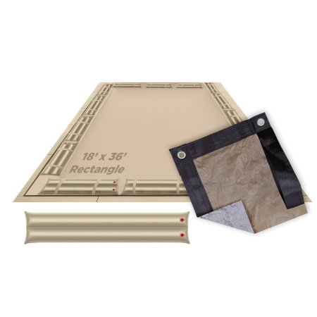 Buffalo Blizzard&reg; Rectangle Supreme Plus Winter Cover w/ Waterbag Kit (Various Sizes)