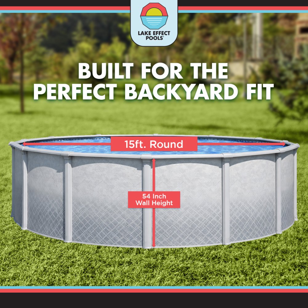 Lifestyle by Lake Effect Pools® Round Above Ground Pool Kit With 54" Wall