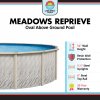 Lake Effect Pools® Meadows Reprieve Oval Above Ground Pool Kit