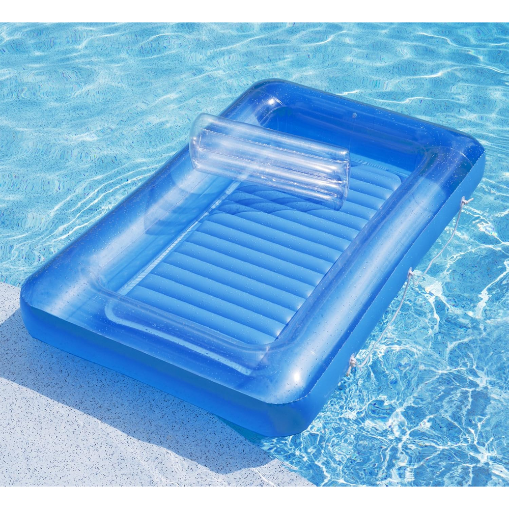 Aqua Select® Oasis 71” Inflatable Tanning Bed with Pillow