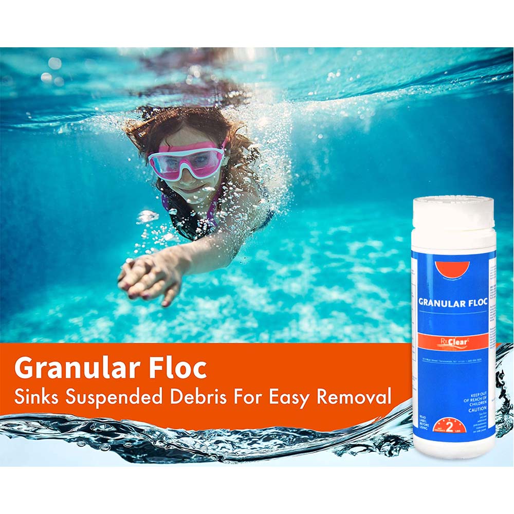 Girl Swimming In Pool - Granular Floc