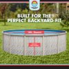 Lake Effect Pools® Meadows Reprieve Round Above Ground Pool Kit