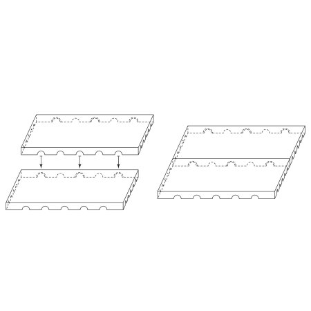 Rx Clear® Resin Universal Pool Pump and Filter Interlock Base Pad (Various Qty)