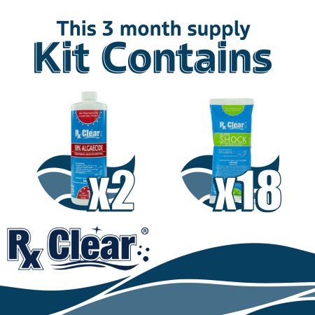 Rx Clear&reg; Algae Prevention Maintenance - 3 Month Kit