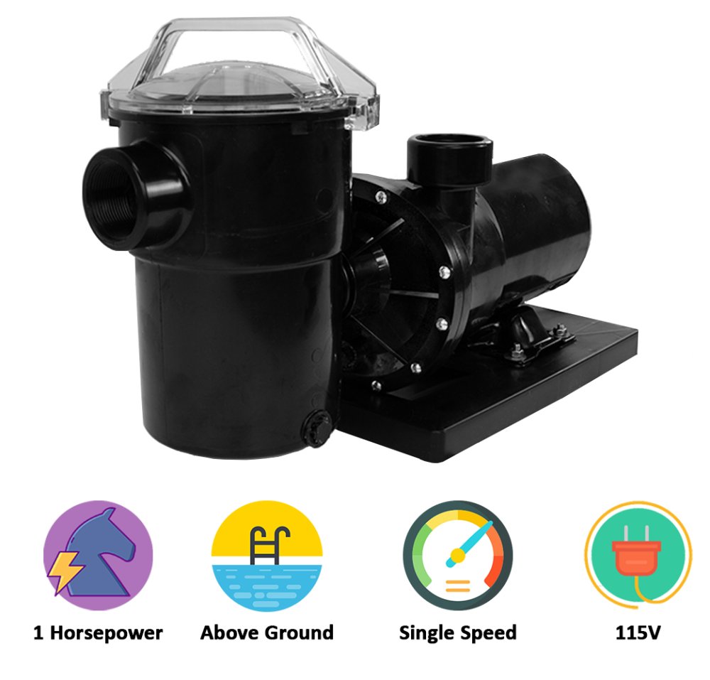 Rx Clear&reg; Niagara Pump for Above Ground Pools (Various HP)