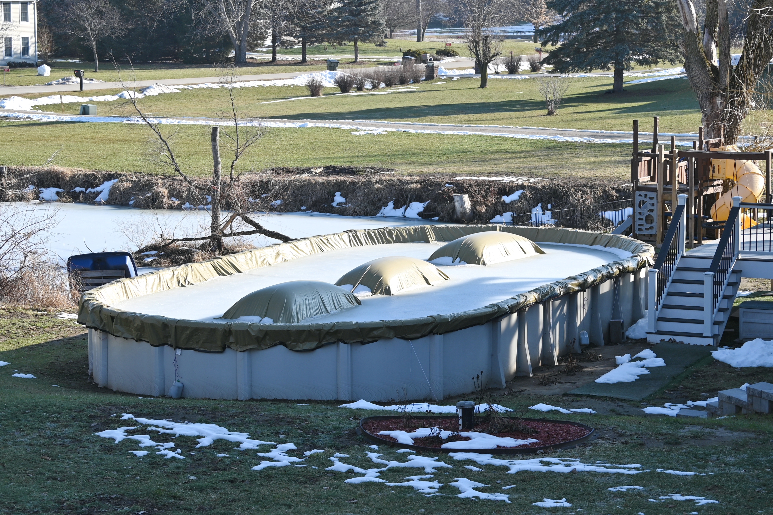 A winter pool