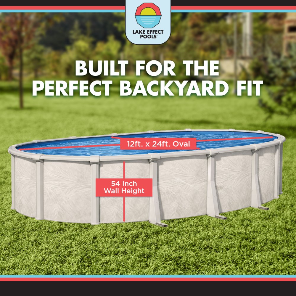 Forever by Lake Effect Pools® Oval Above Ground Pool Kit