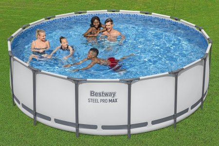 Bestway® Steel Pro MAX 15' x 48" Round Above Ground Pool Kit (Cover Not Included)