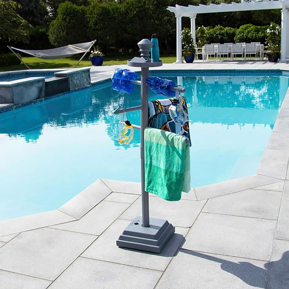Swimline HydroTools Poolside Valet Butler Towel Rack