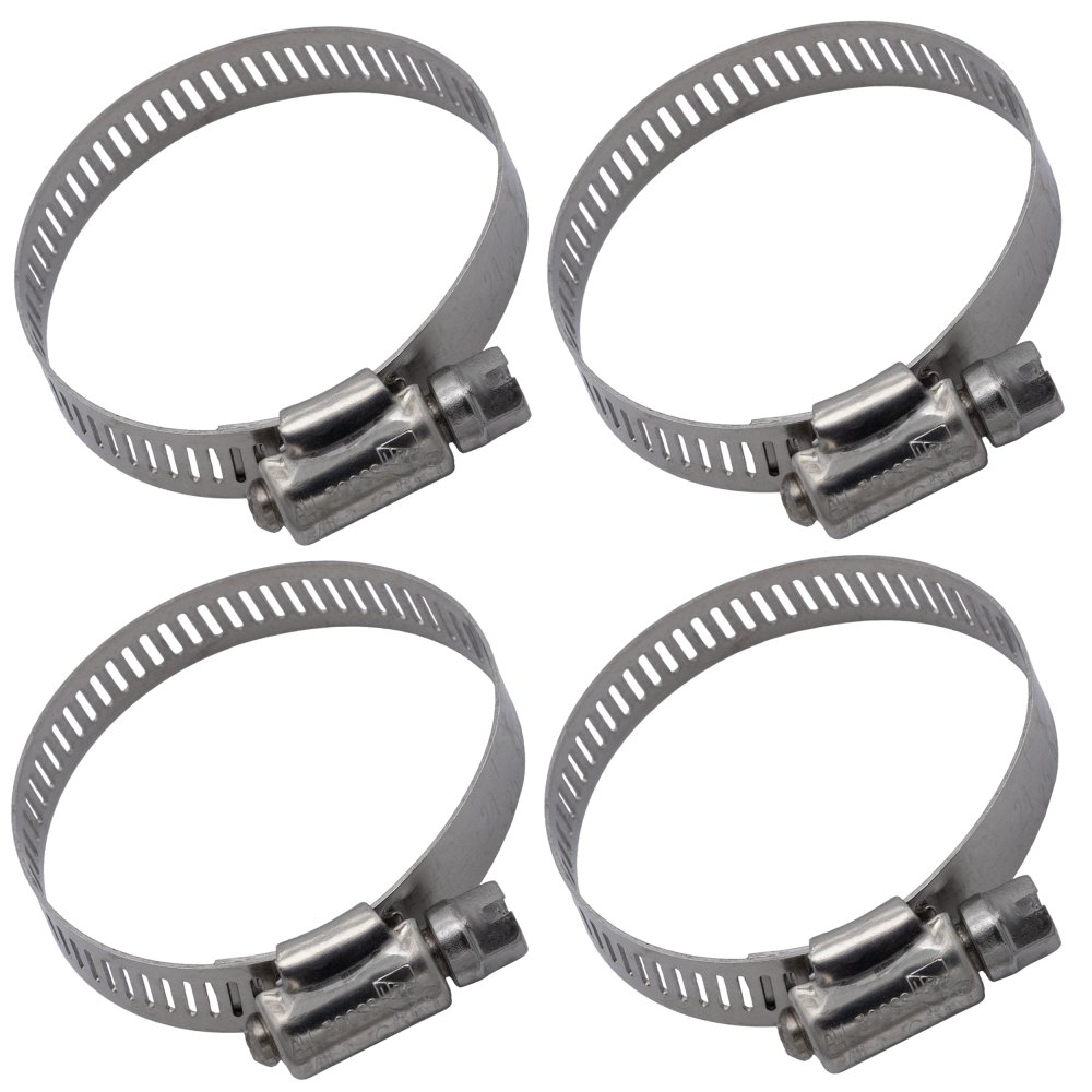 Stainless Steel Worm Gear Hose Clamps (Various Pack Sizes)