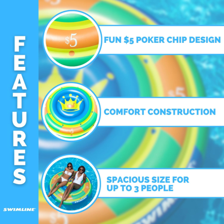 Swimline® High Roller Casino Chip Float