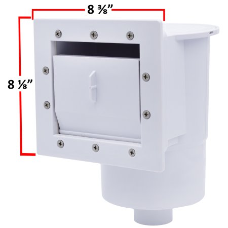 Rx Clear® Standard Thru-Wall Skimmer For Above Ground Swimming Pools (Choose Color)