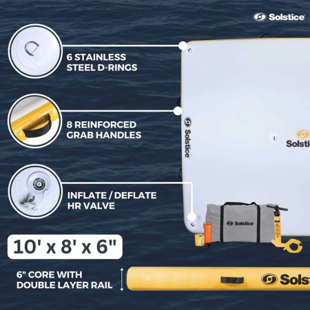 Solstice&reg; Inflatable Floating Dock (Various Sizes)