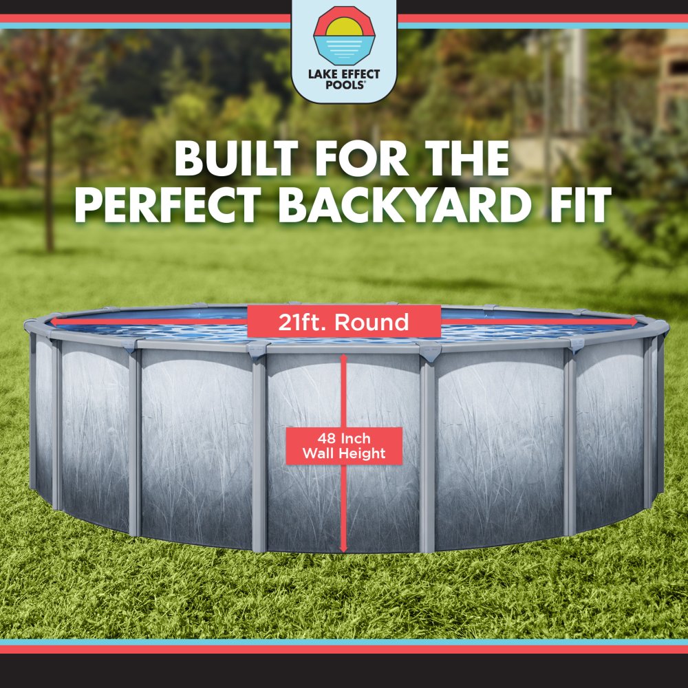 Bermuda by Lake Effect Pools® Round Above Ground Pool Complete