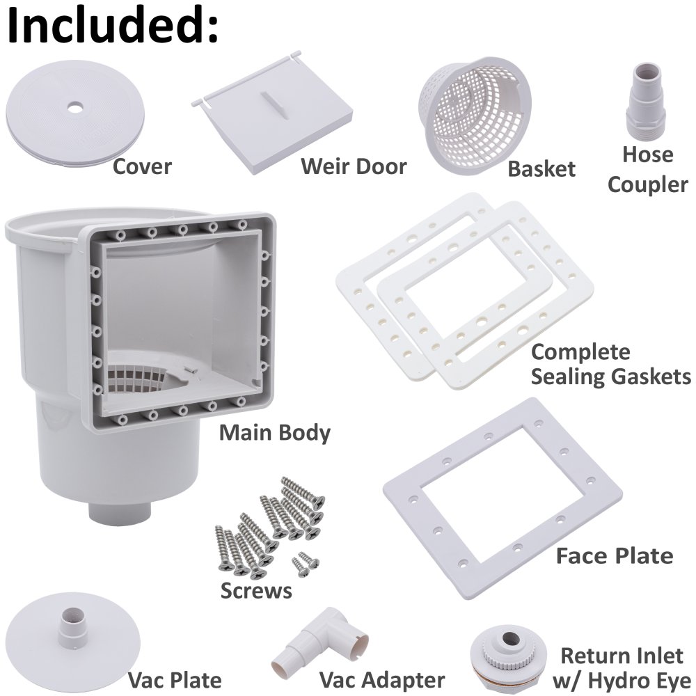 HydroTools™ Standard Thru-Wall Skimmer (Various Options)