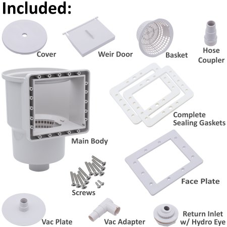 HydroTools™ Standard Thru-Wall Skimmer (Various Options)
