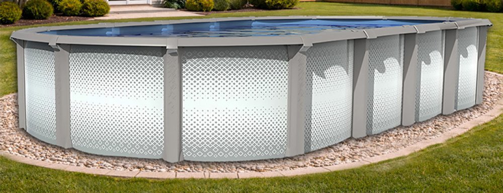 Grand Cayman by Lake Effect Pools® Oval Above Ground Pool Kit