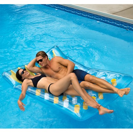 Aqua Select® Saint-Tropez 78” Twin Tanner Inflatable Pool Lounger
