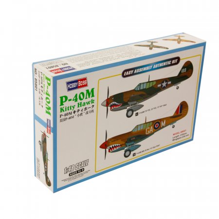 P-40M Kitty Hawk Airplane Model Building Kit