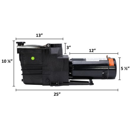 Rx Clear® Super-Flo Inground Pool Pump 1 ½ THP