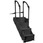 Drop In Above Ground Pool Steps - Black