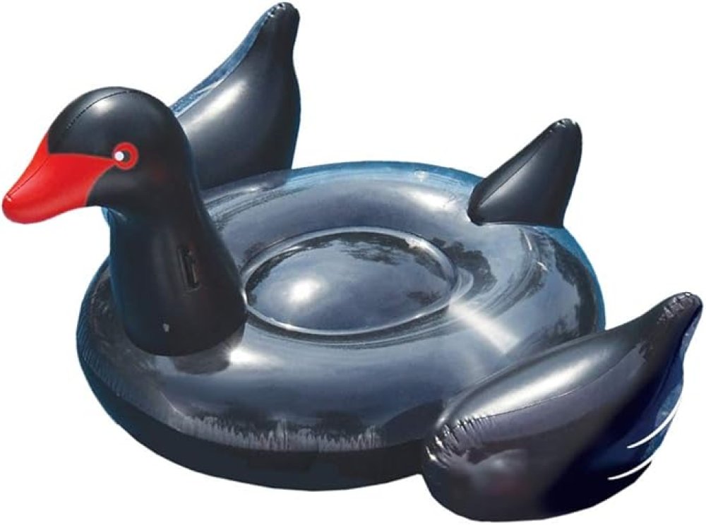 Swimline&reg; Giant Ride-On Black Swan Float