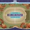 Buffalo Blizzard&reg; Supreme Plus Winter Cover w/ Cover Clips - Oval Pools
