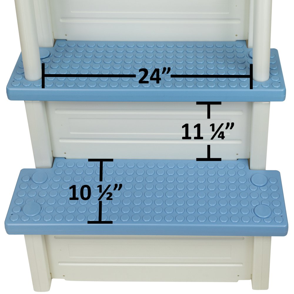 Measurements for Pool Steps for Above Ground Pool by Aqua Select