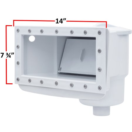 Rx Clear&reg; Wide-Mouth Skimmer for Above Ground Swimming Pools - White