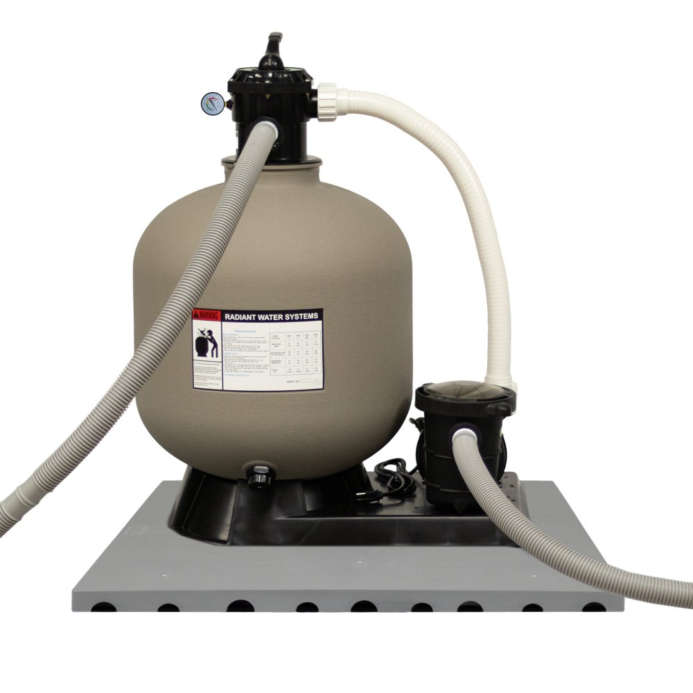 Rx Clear® Resin Universal Pool Pump and Filter Interlock Base Pad (Various Qty)