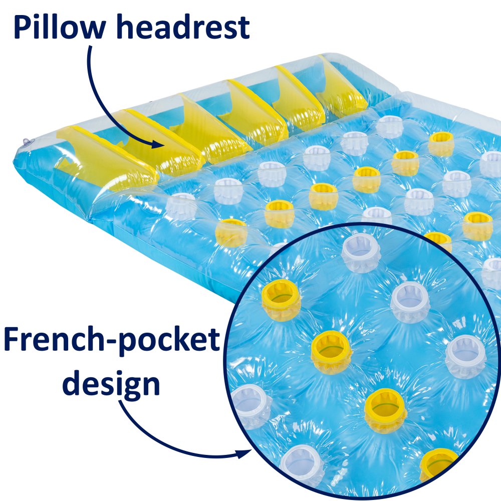 Aqua Select® Saint-Tropez 78” Twin Tanner Inflatable Pool Lounger