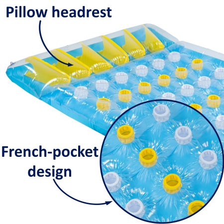 Aqua Select® Saint-Tropez 78” Twin Tanner Inflatable Pool Lounger