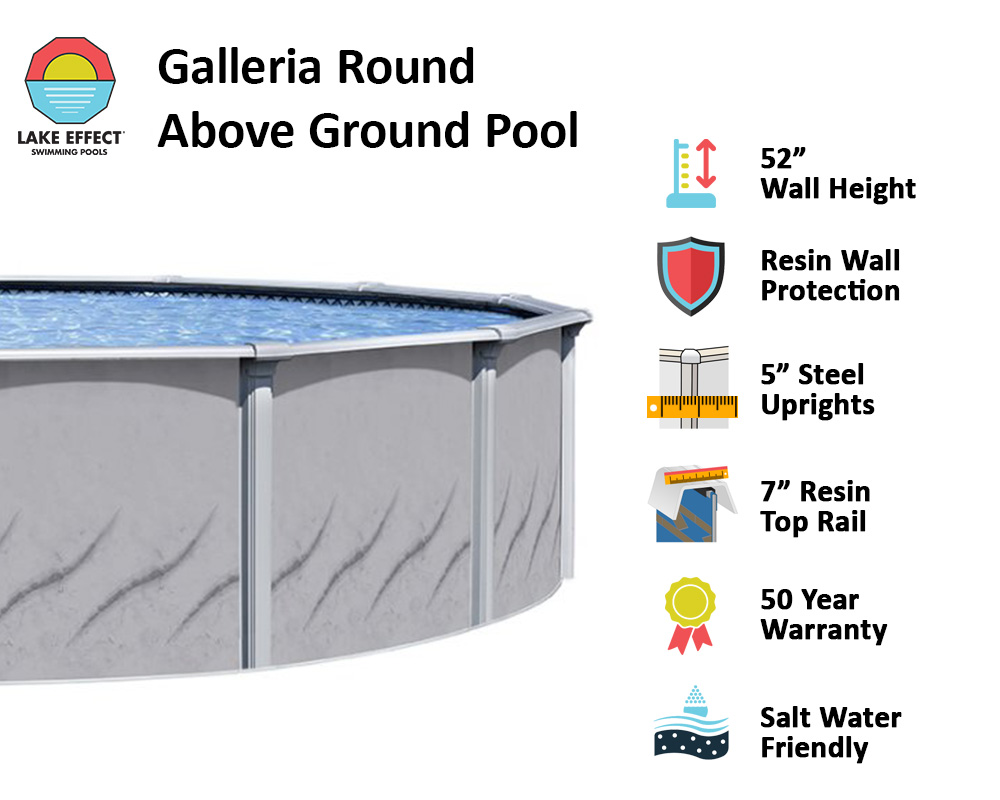 Galleria by Lake Effect Pools® Round Above Ground Pool Kit