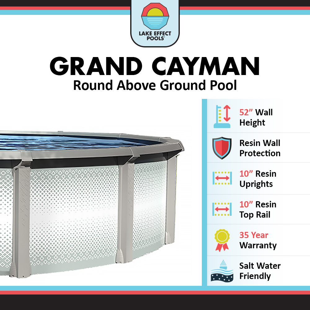 Grand Cayman by Lake Effect Pools® Round Above Ground Pool Kit