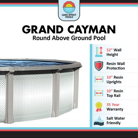 Grand Cayman by Lake Effect Pools® Round Above Ground Pool Kit