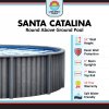 Santa Catalina™ by Lake Effect® 15' x 52" Round Above Ground Pool Kit