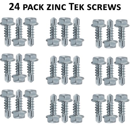 Zinc Picket Screws for use with Kayak Pools&reg;: 24 Pack